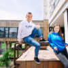 mikina unisex biela EUBA 2020